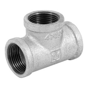 Tee sencilla 1' acero galvanizado, FOSET - Imagen 2