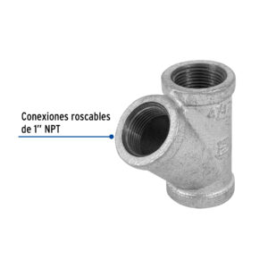 Yee sencilla 1' acero galvanizado, FOSET - Imagen 3