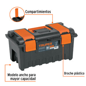 Caja para herramienta de 19' con compartimentos, TRUPER - Imagen 3