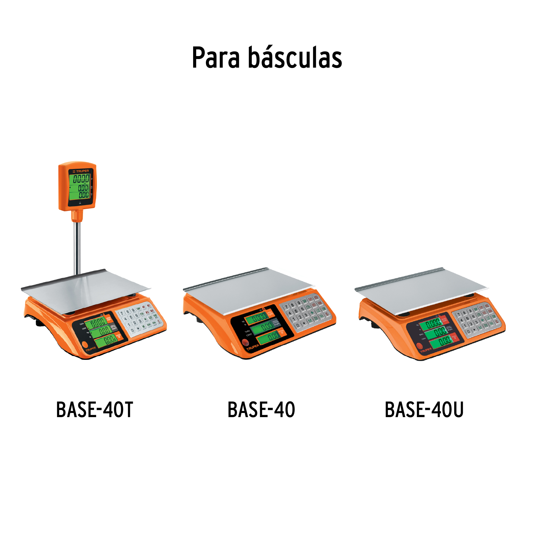 Charola de acero inoxidable para báscula electrónica, TRUPER - Imagen 3