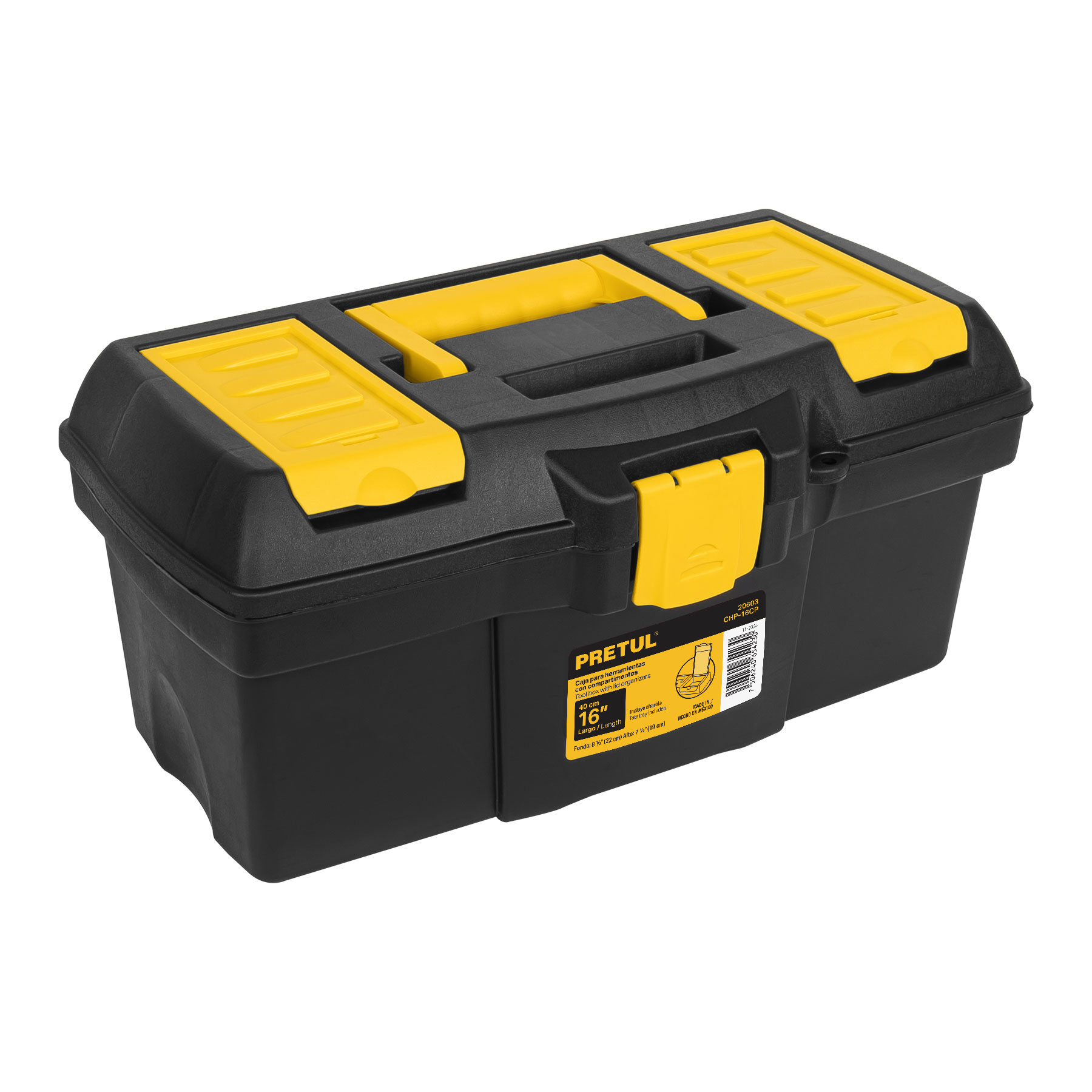 Caja para herramienta de 16' con compartimentos, PRETUL - Imagen 2