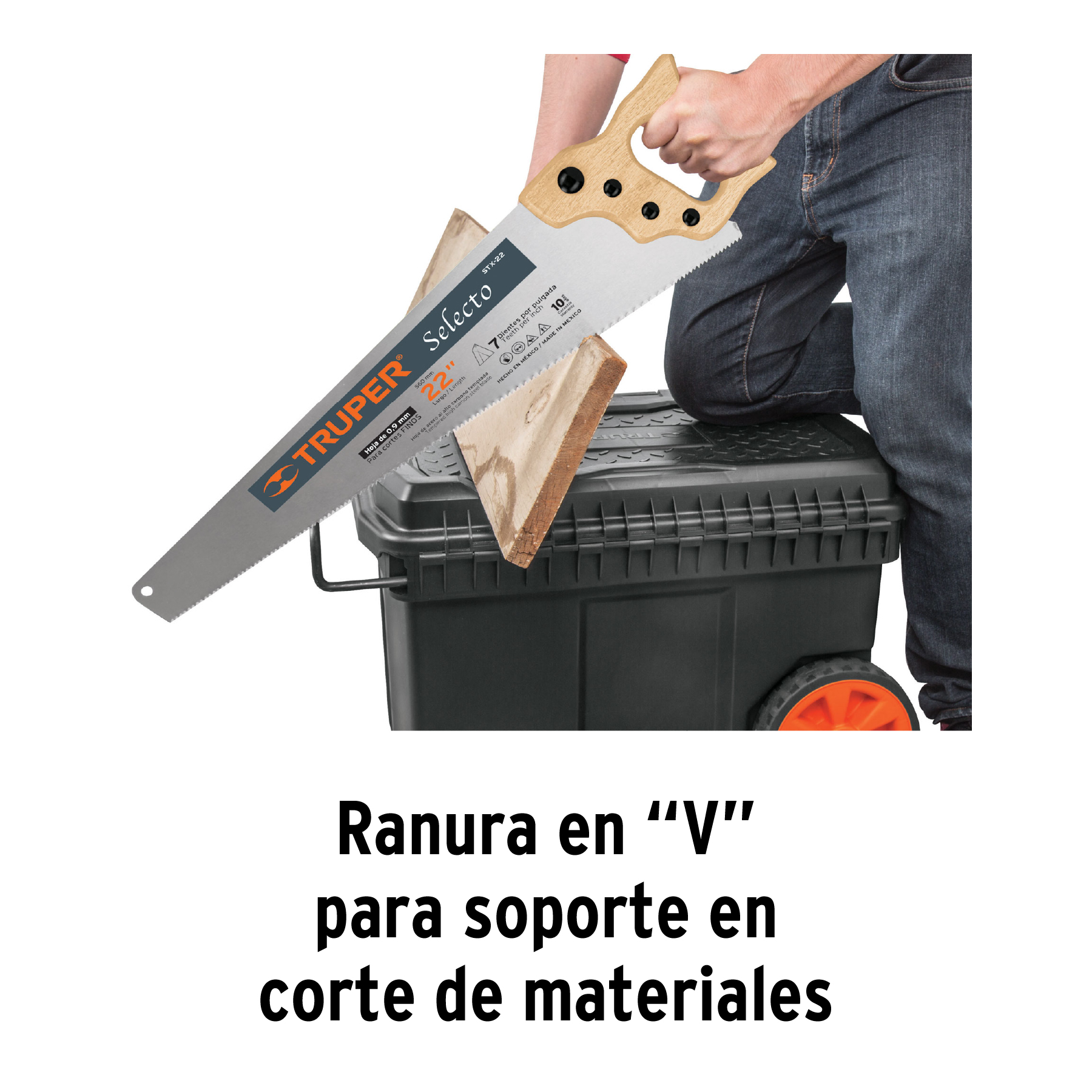 Caja para herramienta, 23'x17' con ruedas, mango telescópico - Imagen 6