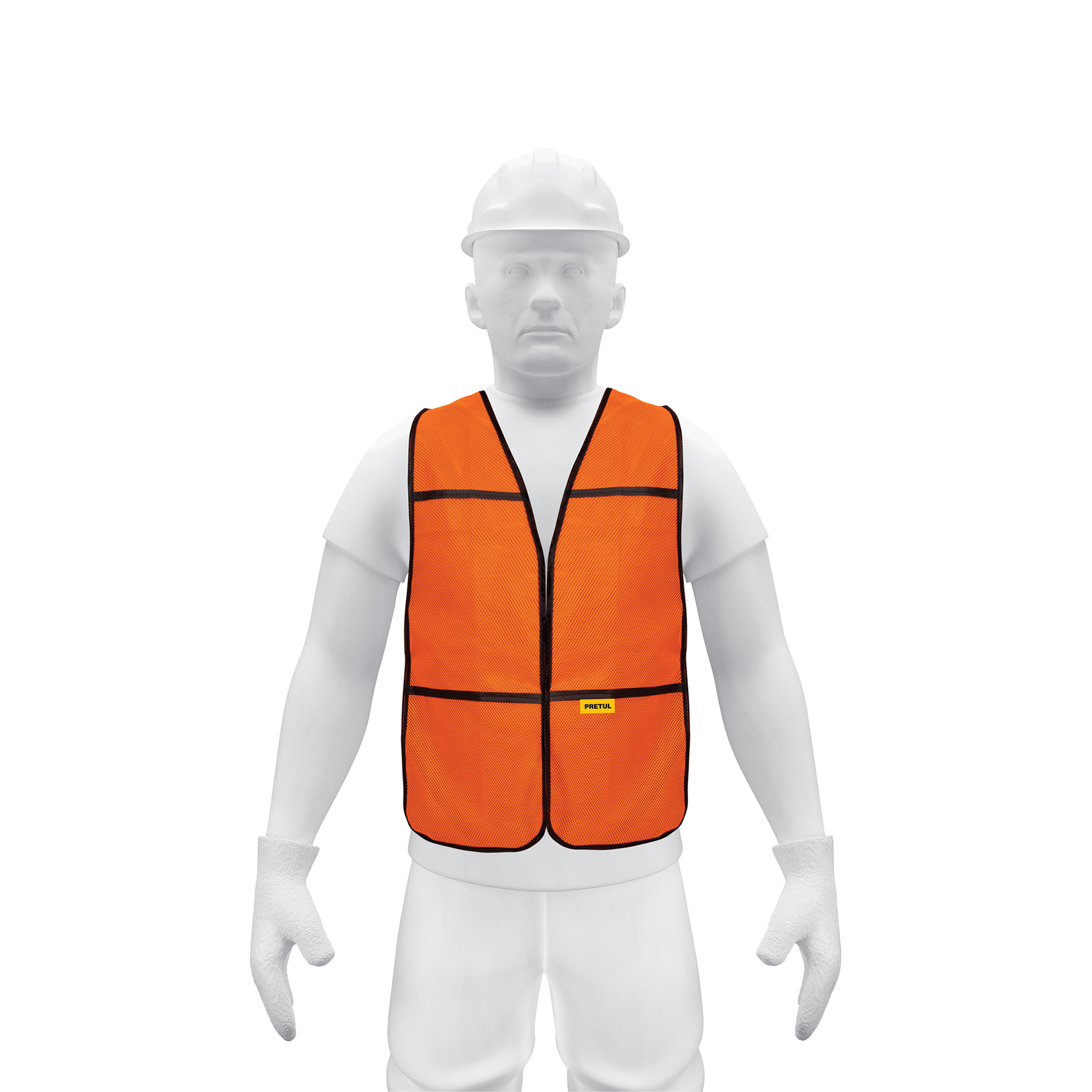 Chaleco de seguridad, uso de día, naranja, PRETUL - Imagen 2