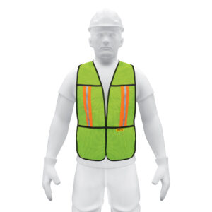 Alternative view of Chaleco de seguridad con cintas reflejantes, verde, PRETUL