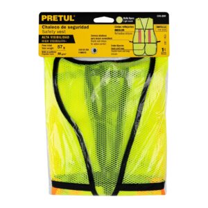 Chaleco de seguridad con cintas reflejantes, verde, PRETUL - Imagen 4