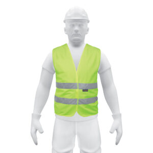 Alternative view of Chaleco de seguridad verde con cintas de alta visibilidad