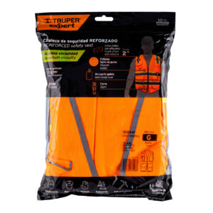 Chaleco de seguridad de alta visibilidad, naranja, G, EXPERT - Imagen 4