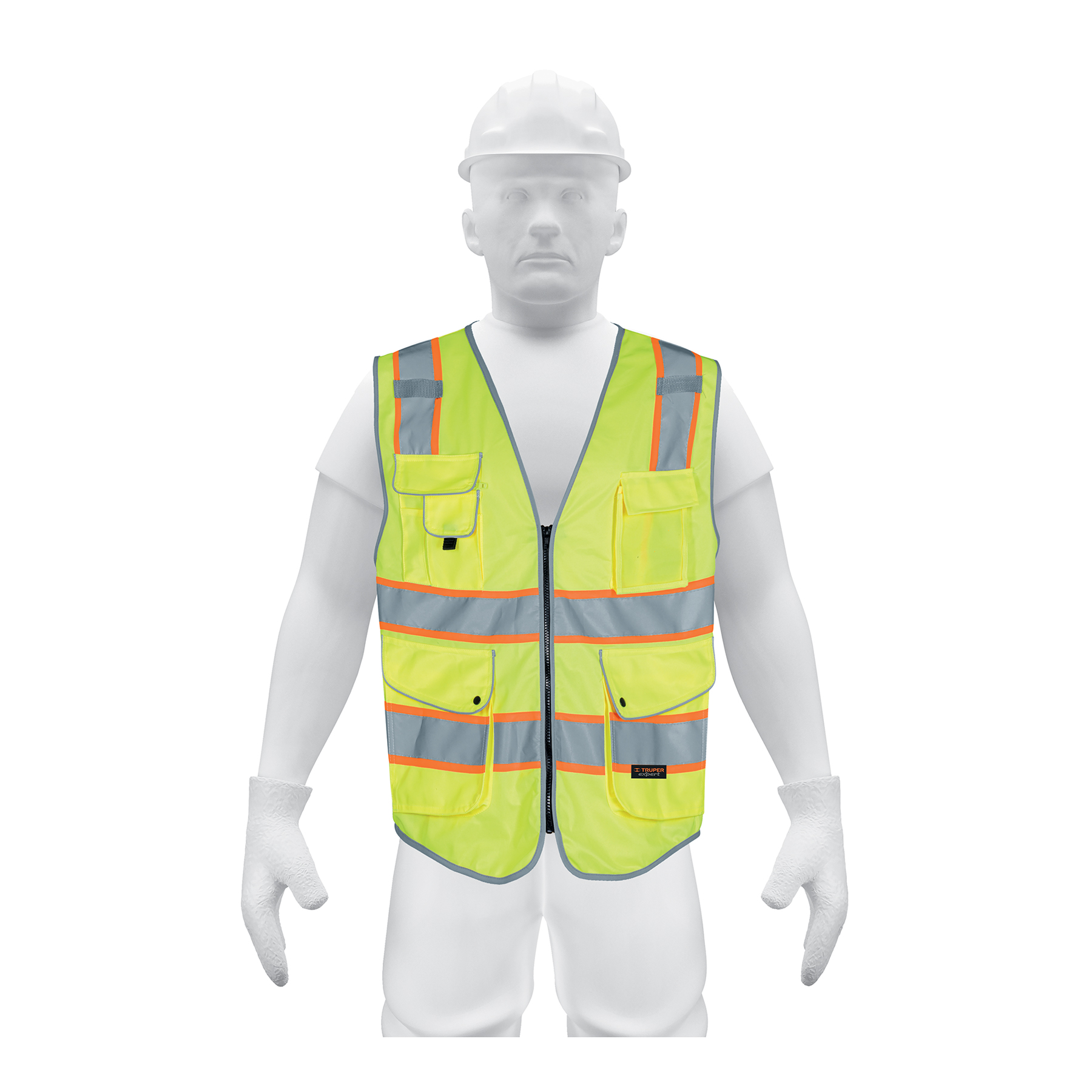 Chaleco de seguridad de alta visibilidad, verde, EG, EXPERT - Imagen 2