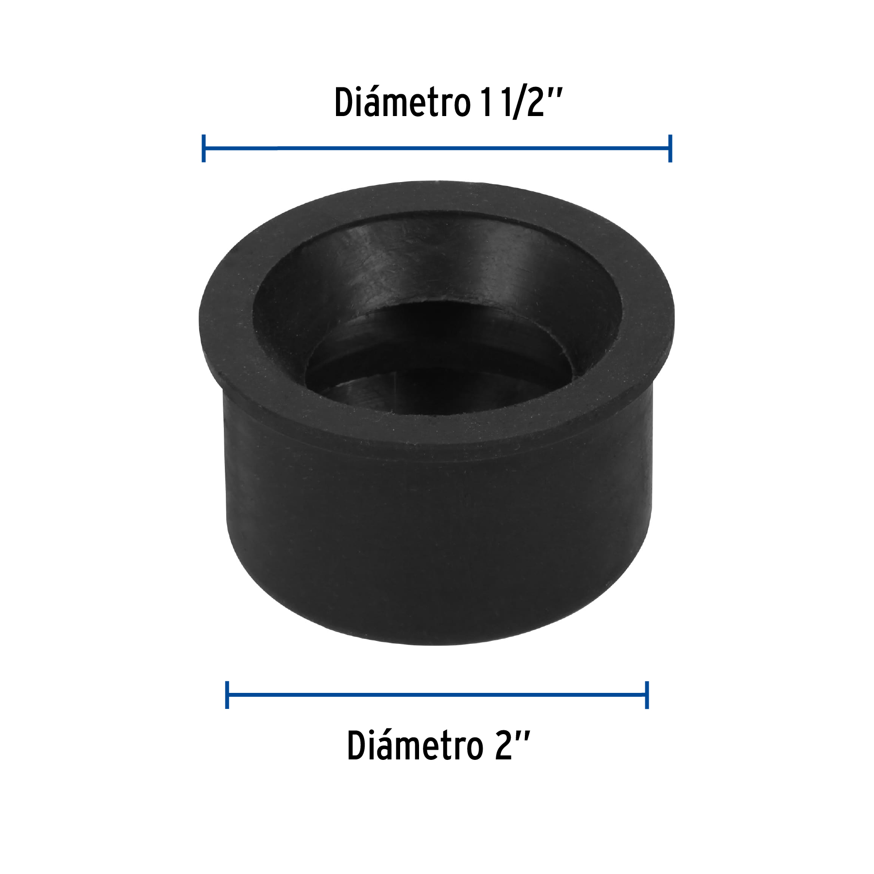 Chupón de PVC, 2' x 1-1/2', FOSET - Imagen 4
