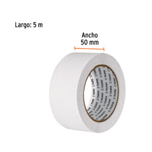 Rollo de 5m de cinta antiderrapante blanca 50mm con abrasivo - Imagen 5