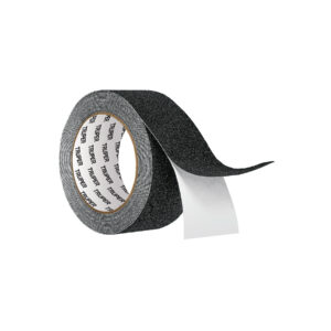 Rollo de 5 m de cinta antiderrapante negra 50mm con abrasivo