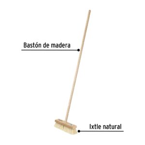 Cepillo para impermeabilizar, con cerdas de ixtle, mango 48' - Imagen 3