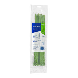 Bolsa con 50 cinchos plásticos 50 lb, 300 x 4.5 mm, verde - Imagen 4