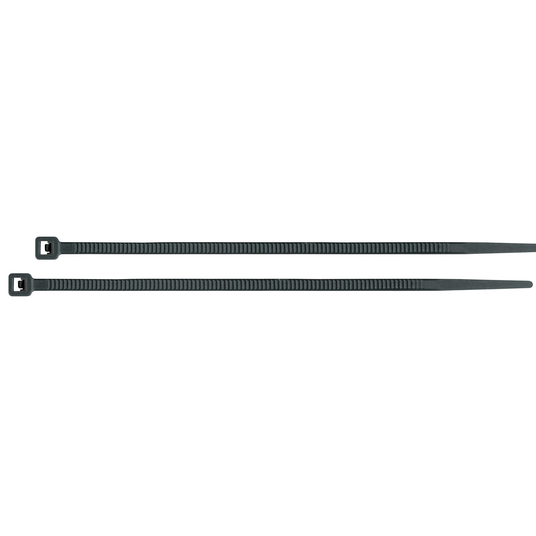 Bolsa con 25 cinchos plásticos 50 lb, 400 x 4.5 mm, negro