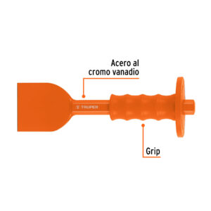 Cincel ladrillero 2-3/4 X 10' con grip, TRUPER - Imagen 3