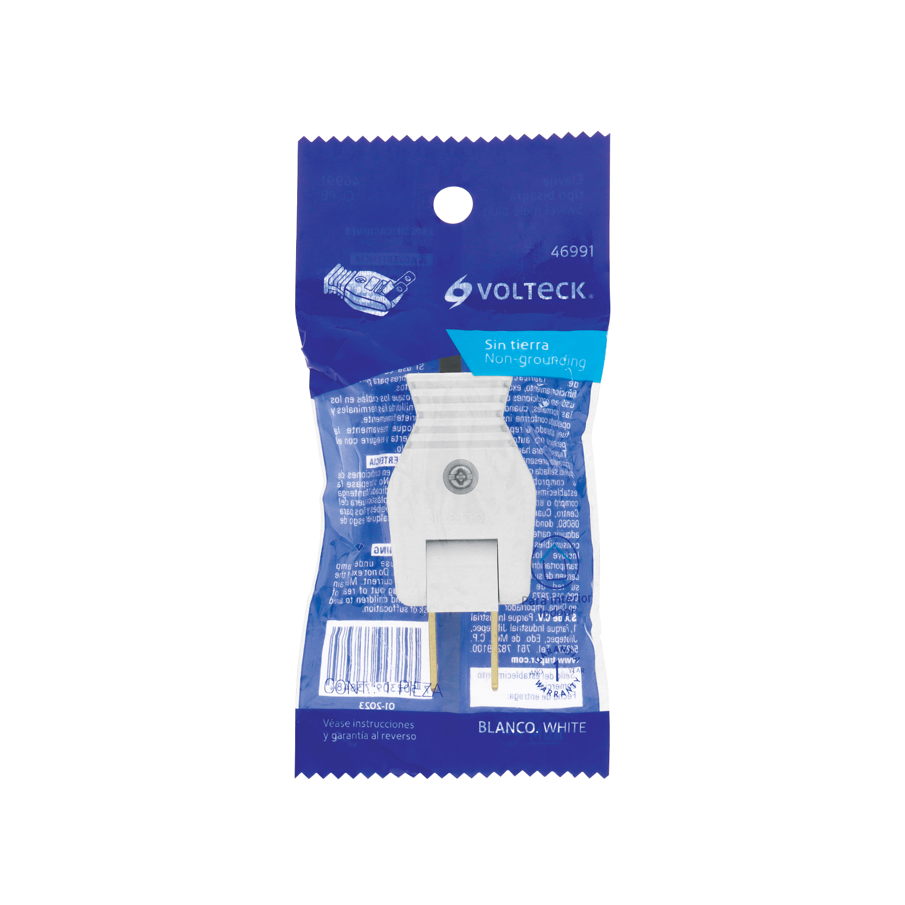 Clavija sencilla tipo bisagra, VOLTECK - Imagen 6