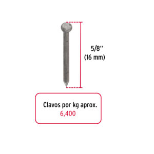 Bolsa con 1 kg de clavos alfilerillos de 5/8' sin cabeza - Imagen 3