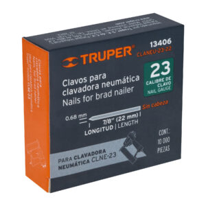 Caja con 10000 clavos calibre 23, 22 mm para CLNE-23, TRUPER - Imagen 6