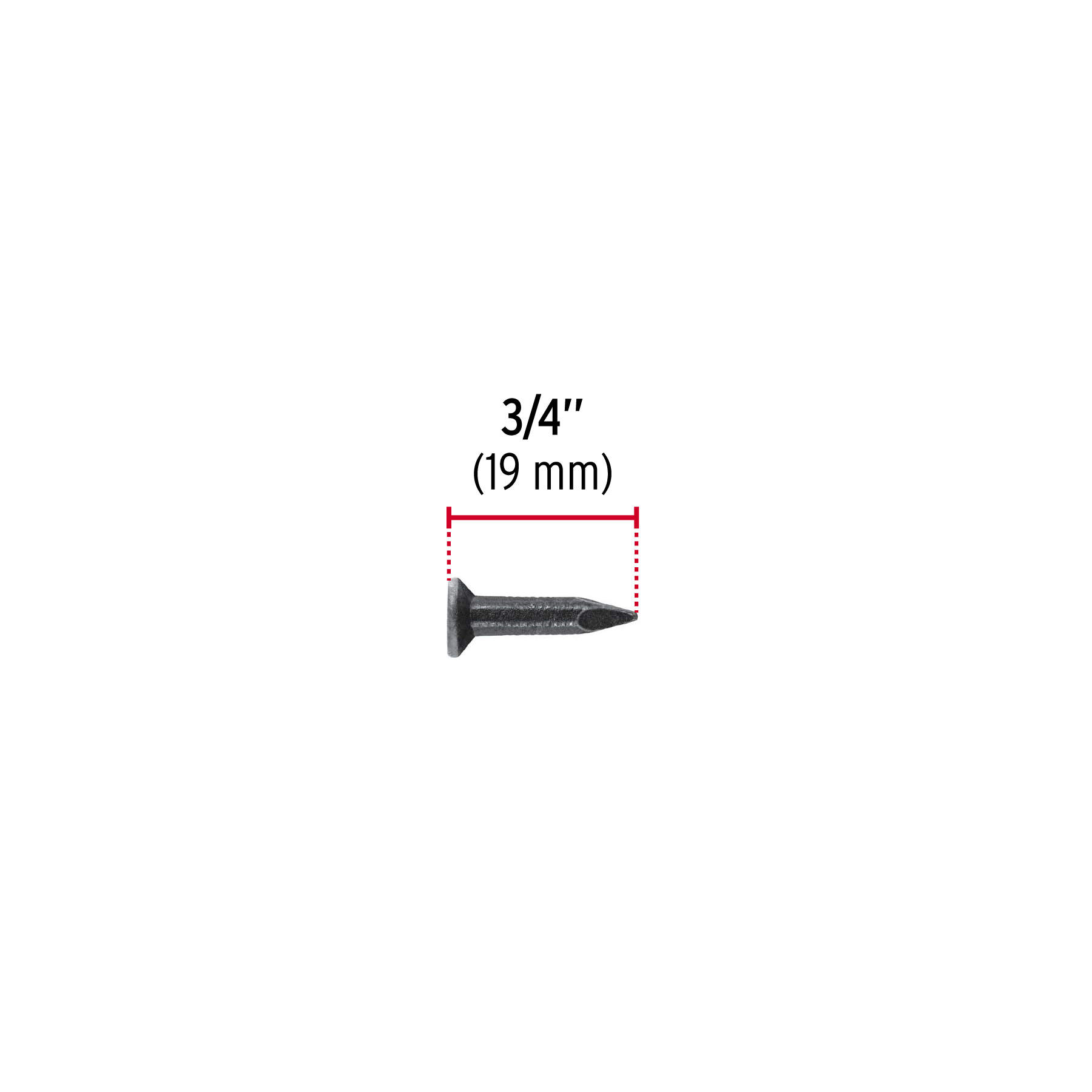 Kilo de clavos para concreto 3/4'negros, caja de 25kg, FIERO - Imagen 3