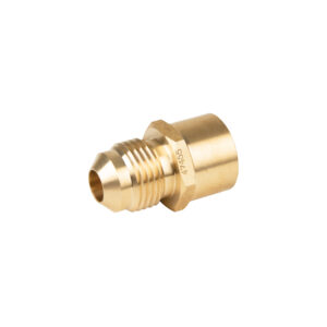 Alternative view of Conector flare soldable de latón, 3/8' x 1/2', FOSET