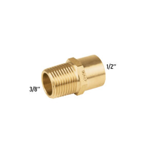 Conector NPT soldable de latón, 1/2' X 3/8', FOSET - Imagen 4