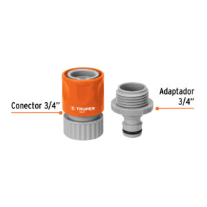 Conector 3/4' rápido de ABS manguera-acc. sistema click - Imagen 3