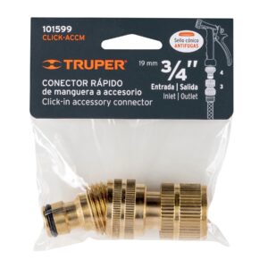 Conector 3/4' rápido de latón manguera-acc. sistema click - Imagen 4