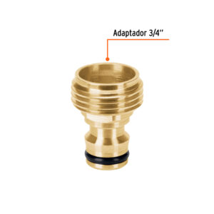 Conector 3/4' rápido macho de latón, sistema click, TRUPER - Imagen 3