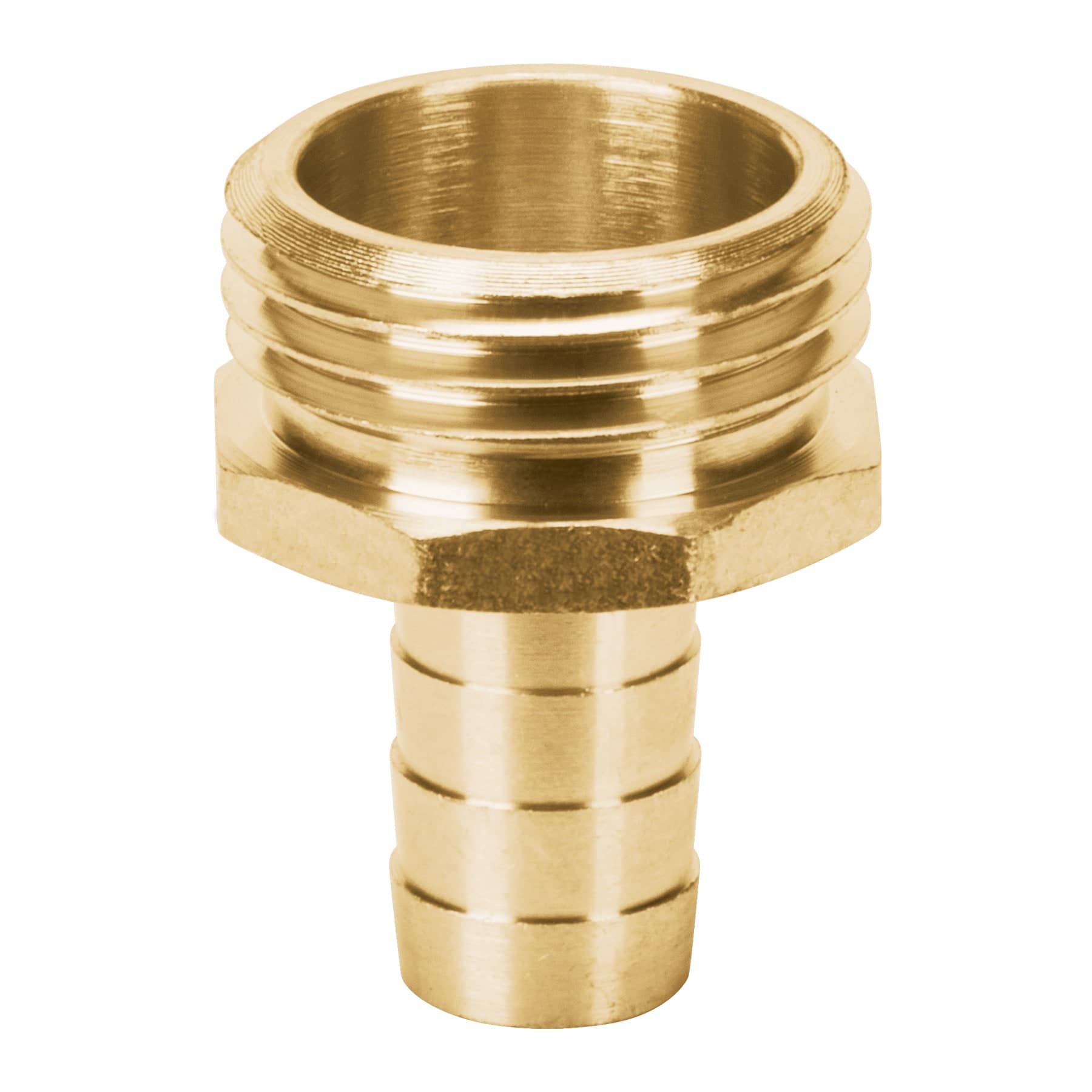 Conector 1/2' macho de latón sólido para manguera, TRUPER - Imagen 2