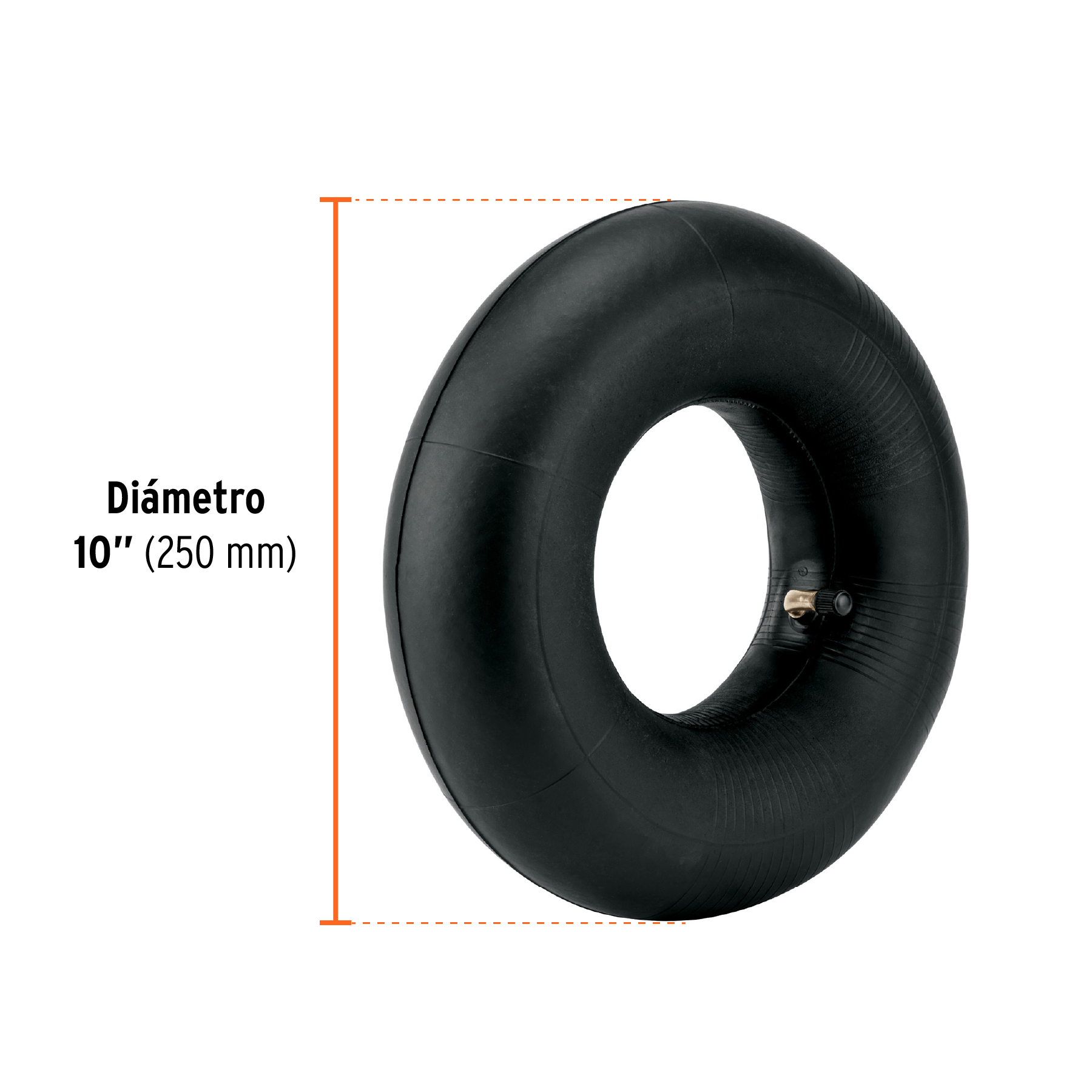 Cámara para rueda neumática de 10', TRUPER - Imagen 4