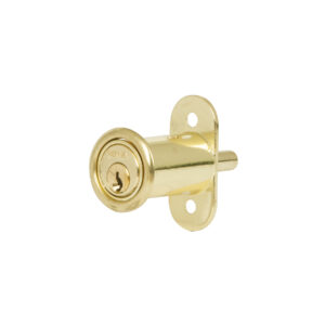 Alternative view of Cerradura para mueble, modelo 20, latón, HERMEX