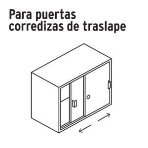 Cerradura para mueble, modelo 20, latón, HERMEX - Imagen 5