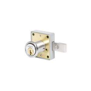 Alternative view of Cerradura para mueble, modelo 26, cromo, HERMEX