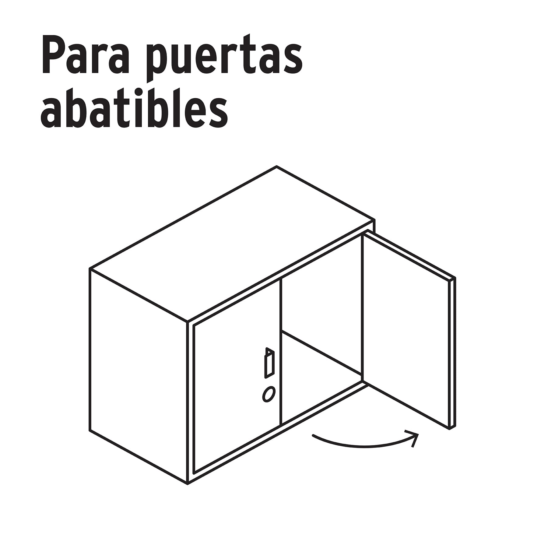 Cerradura para mueble, modelo 26, latón, HERMEX - Imagen 5