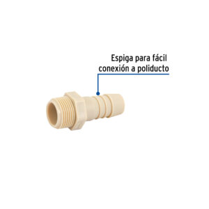 Adaptador inserción rosca exterior de 3/4' x 3/4', FOSET - Imagen 3