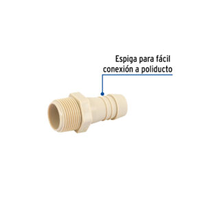 Adaptador inserción rosca exterior de 1'x 1', FOSET - Imagen 3