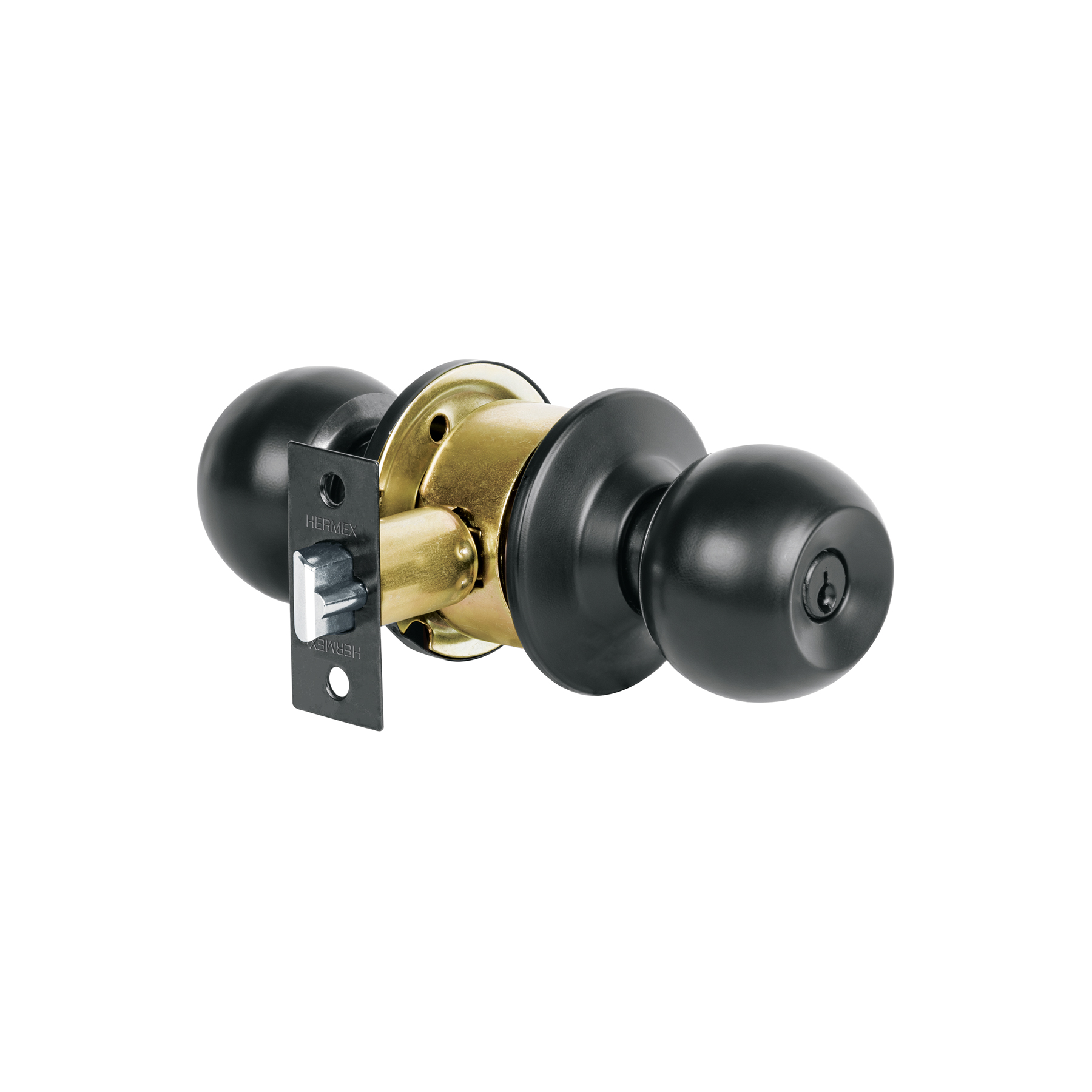Combo cerraduras, llave-llave, negro, HERMEX BASIC - Imagen 2