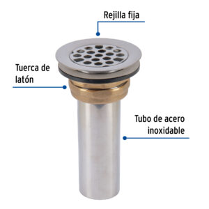 Contrarejilla 2-1/2' inox, tipo bar, FOSET - Imagen 3