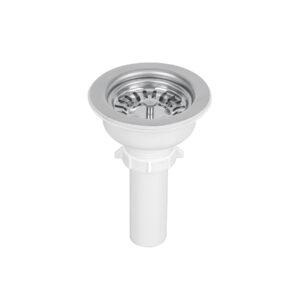 Contracanasta 3-1/2' inox, instala-fácil, tubo plást, FOSET