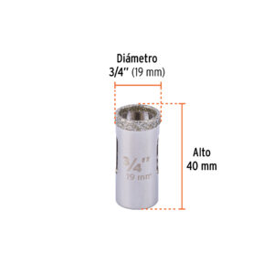 Brocasierra diamante 3/4' borde continuo, TRUPER - Imagen 4