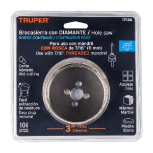 Brocasierra diamante 3' borde continuo, TRUPER - Imagen 5