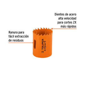 Brocasierra bimetálica 1-9/16', TRUPER EXPERT - Imagen 3