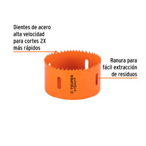 Brocasierra bimetálica 3-1/2', TRUPER EXPERT - Imagen 3