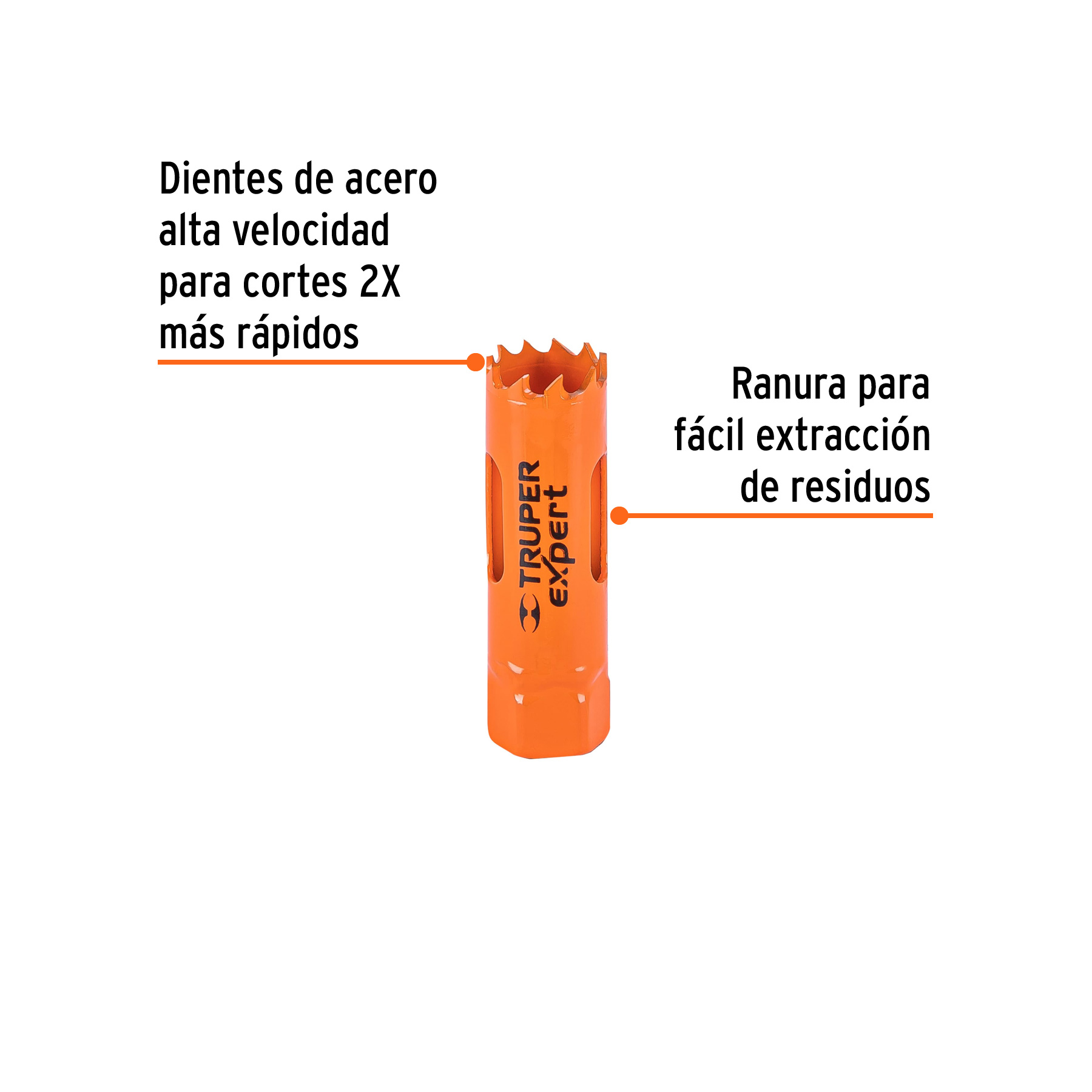 Brocasierra bimetálica 3/4', TRUPER EXPERT - Imagen 3