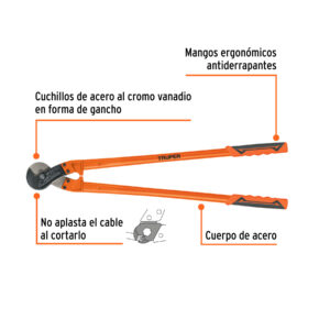 Cortador de 32' de cable y alambre, TRUPER - Imagen 3