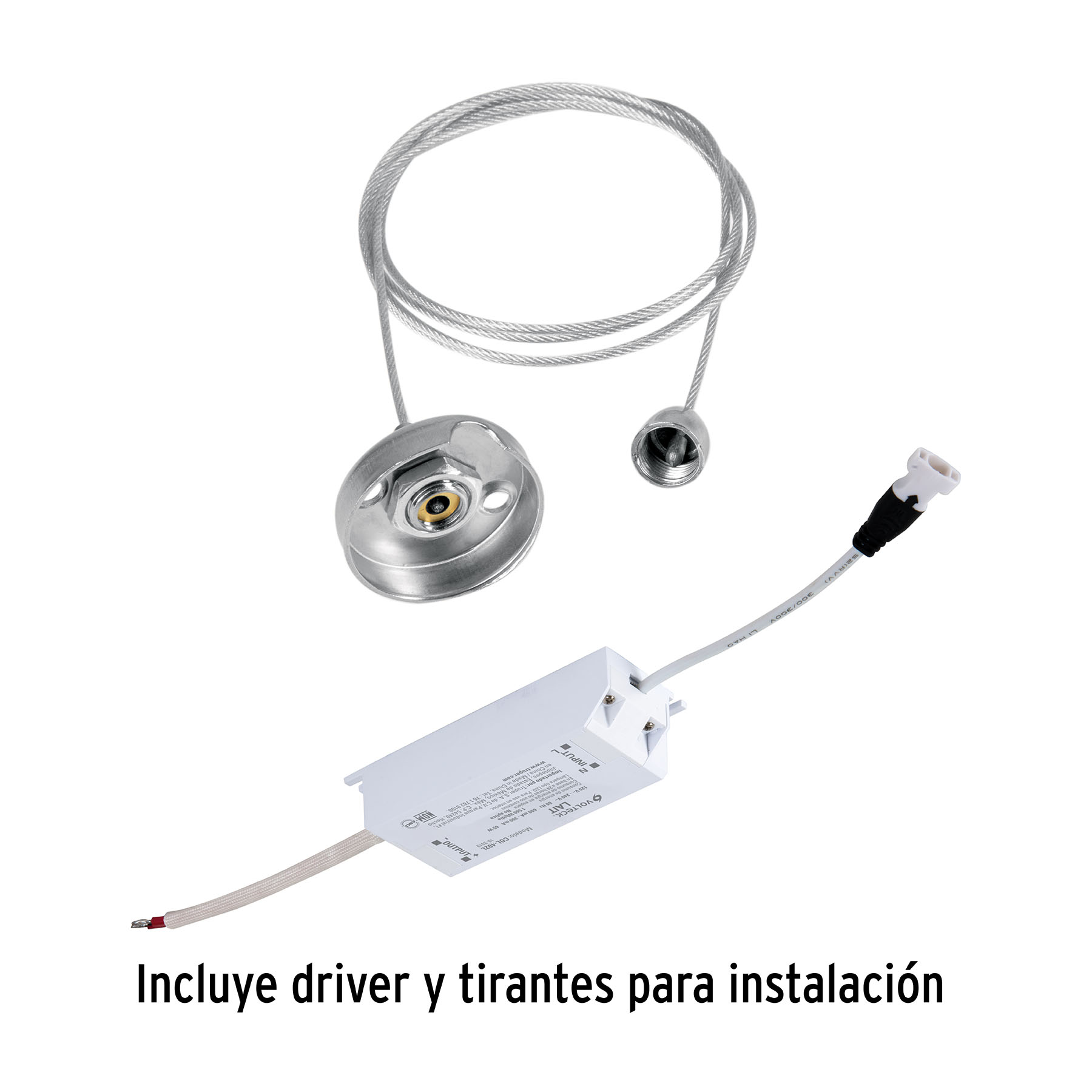 Panel LED 65W 4000K, 60x120 cm, empotrable/colgante, VOLTECK - Imagen 5