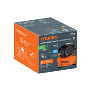 Compresor libre de aceite, 12L, 1HP, 127V, TRUPER - Imagen 4