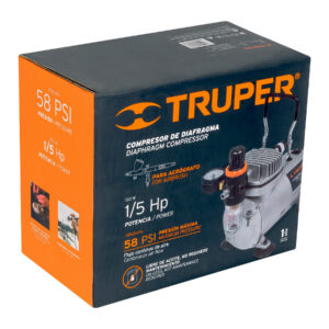 Compresor libre de aceite, para aerografo,1/5HP,127V, TRUPER - Imagen 7