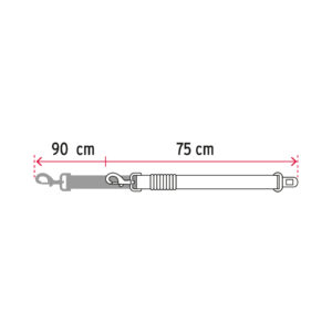 Correa de perro para cinturón de seguridad 90cm, FIERO - Imagen 4
