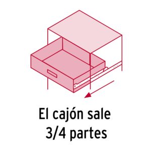 Bolsa con 2 correderas extensión 60 cm p/cajón, ancho 2.5 cm - Imagen 5